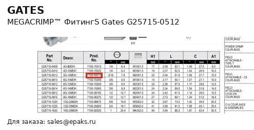 Gates G25715-0512