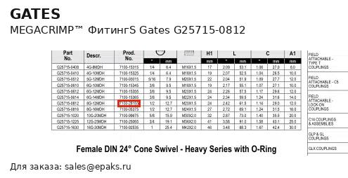 Gates G25715-0812