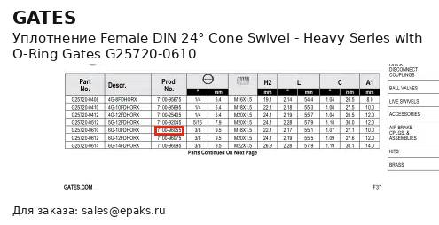 Gates G25720-0610