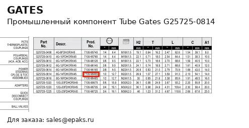 Gates G25725-0814
