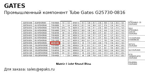 Gates G25730-0816