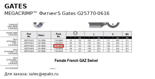 Gates G25770-0616