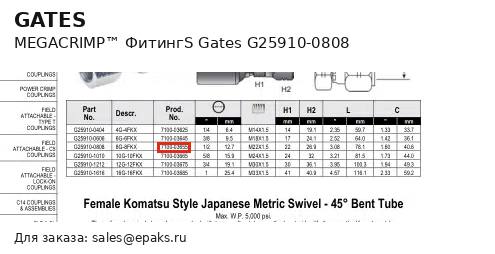 Gates G25910-0808