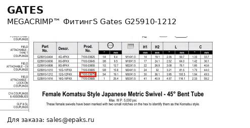 Gates G25910-1212