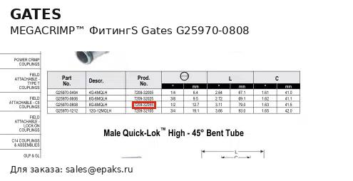 Gates G25970-0808