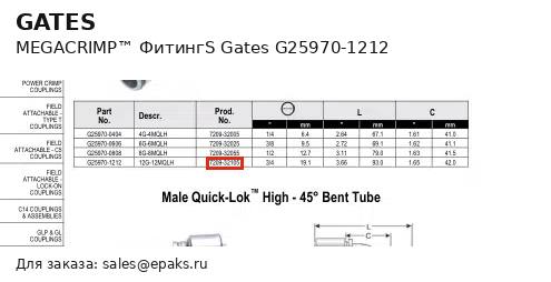 Gates G25970-1212