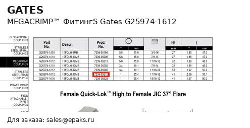 Gates G25974-1612