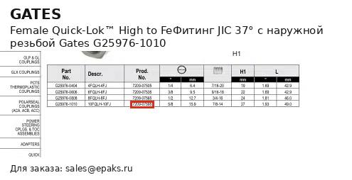 Gates G25976-1010