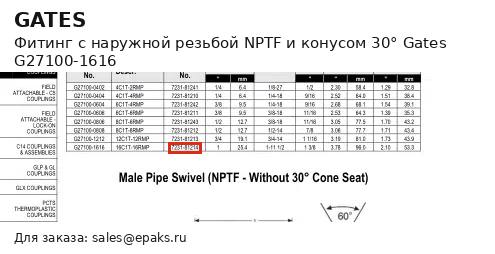 Gates G27100-1616
