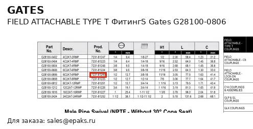 Gates G28100-0806
