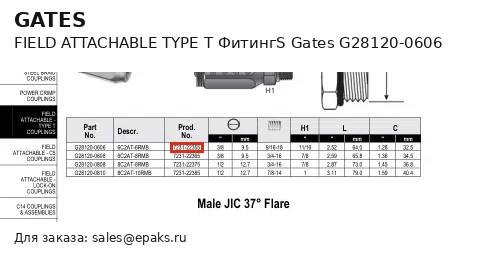 Gates G28120-0606