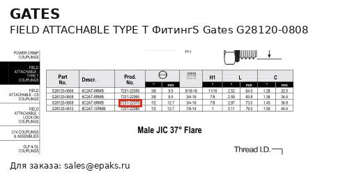 Gates G28120-0808