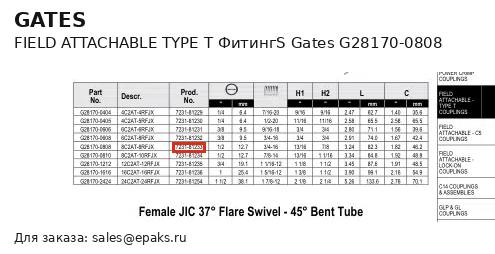 Gates G28170-0808