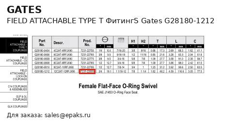 Gates G28180-1212