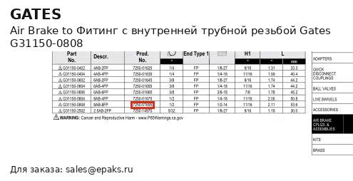 Gates G31150-0808
