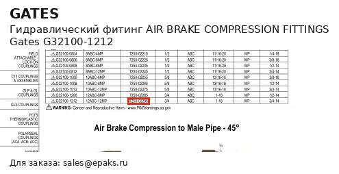 Gates G32100-1212