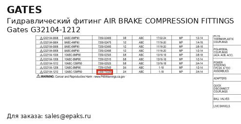 Gates G32104-1212