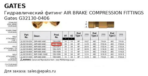 Gates G32130-0406