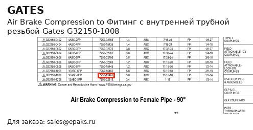 Gates G32150-1008