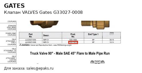 Gates G33027-0008