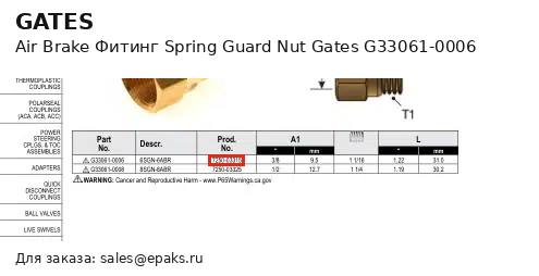 Gates G33061-0006
