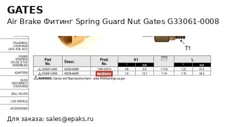 Gates G33061-0008