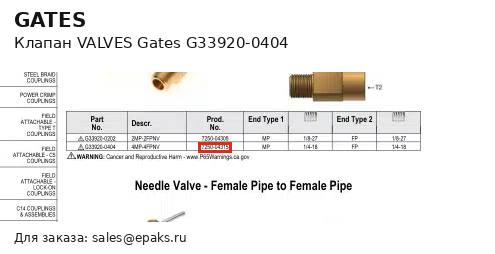 Gates G33920-0404