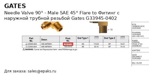 Gates G33945-0402