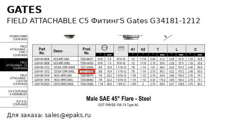 Gates G34181-1212