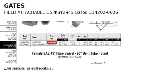 Gates G34202-0606