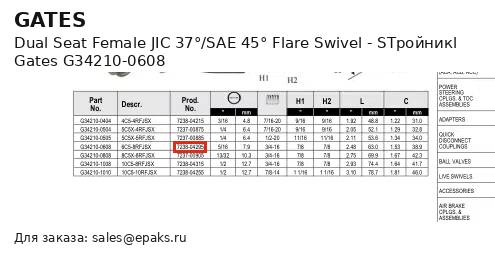 Gates G34210-0608