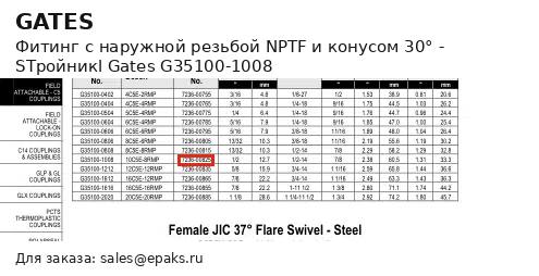 Gates G35100-1008