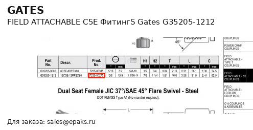 Gates G35205-1212
