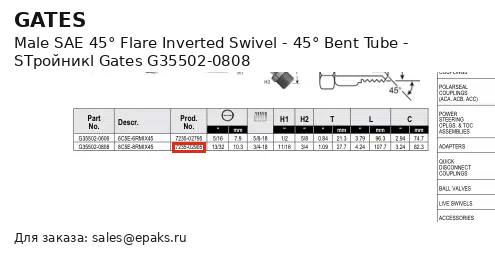 Gates G35502-0808