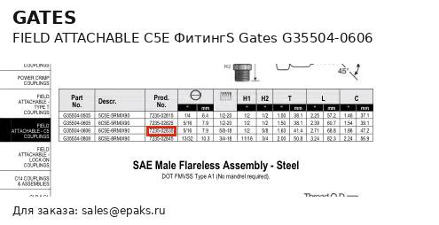 Gates G35504-0606