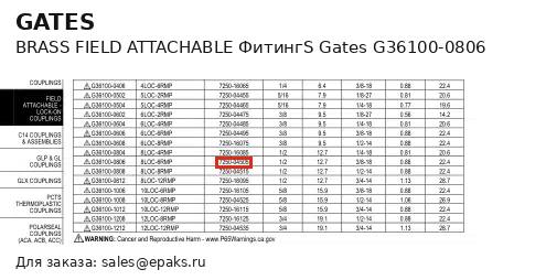 Gates G36100-0806