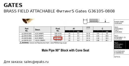 Gates G36105-0808