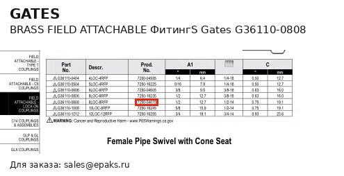 Gates G36110-0808