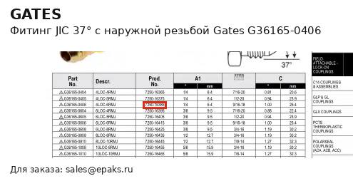 Gates G36165-0406