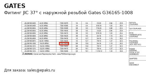 Gates G36165-1008