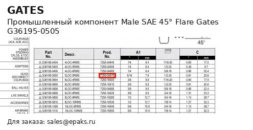 Gates G36195-0505