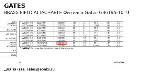 Gates G36195-1010