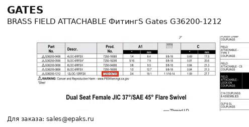 Gates G36200-1212