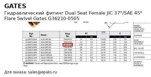 Gates G36210-0505