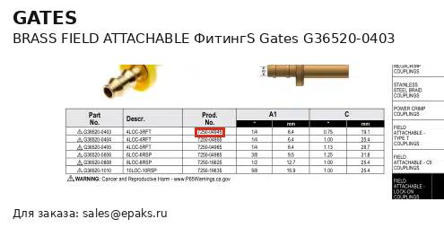 Gates G36520-0403