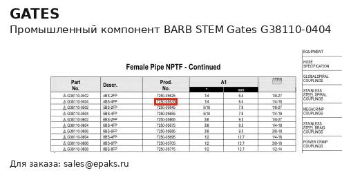 Gates G38110-0404