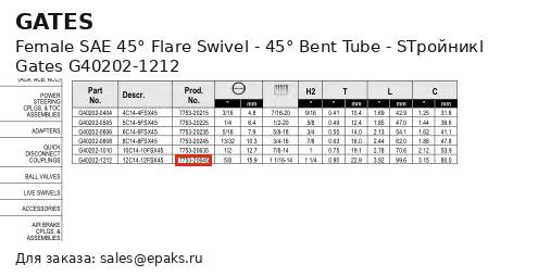 Gates G40202-1212
