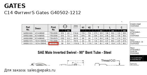 Gates G40502-1212