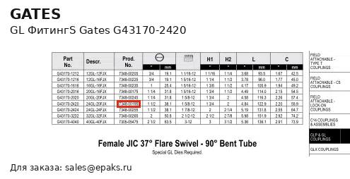 Gates G43170-2420