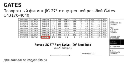 Gates G43170-4040